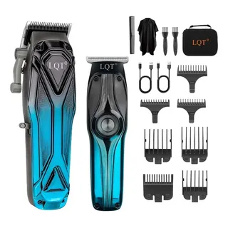 Kit De Corte De Cabelo Sem Fio Profissional Para Homens -