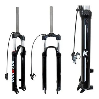 Garfo 29 C/ Suspensão Inviktus Mtb Aço C/ Trava No Guidão Garfo 29 C/ Suspensão Inviktus Mtb Aço C/ Trava No Guidão