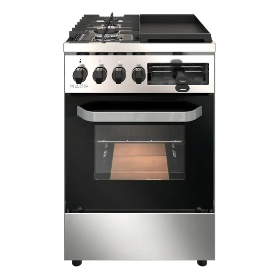 Cocina Industrial Morelli Saho Kuma 18381 Gas 2 Hornallas Plateada