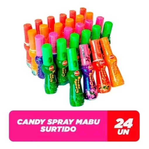 Caramelo Candy Spray Dulce Sin Azucar X24