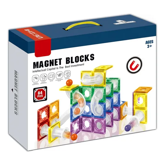 Bloques Magnéticos Para Niños 84 Piezas Juego De Hogar 1779