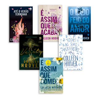 Kit 6 Livros, Verity + Até O Verão Terminar + O Lado Feio Do Amor + Todas As Suas (im)perfeições + É Assim Que Acaba + É Assim Que Começa, Os Maiores Best-seller De Colleen Hoover, Record Kit 6 Livros, Verity + Até O Verão Terminar + O Lado Feio Do Amor + Todas As Suas (im)perfeições + É Assim Que Acaba + É Assim Que Começa, Os Maiores Best-seller De Colleen Hoover, Record