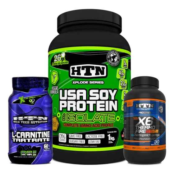 Usa Soy Protein + Quemador X6 Thermo + Carnitina Htn