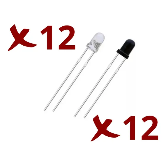 Diodo Led Infrarrojo Emisor Receptor X 24 Und