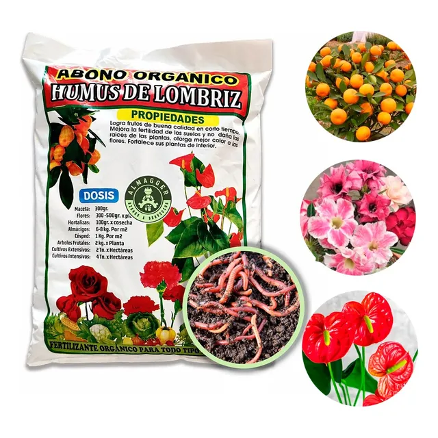 Humus De Lombriz Para Germinar Semillas 1 Kilos