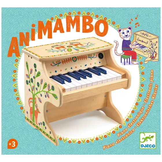 Piano Eléctrico De Madera Para Niños Djeco Juego Infantil  