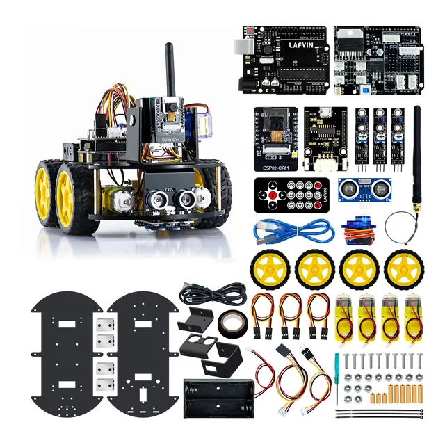 Kit De Automóvil Robot Wifi De Cámara Esp32 Para Arduino