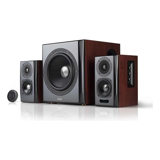 Parlantes Edifier 2.1 S350db 150w Rms Bt Madera Tranza