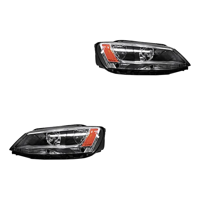 Par Faros Vw Jetta A6 2013-2014 P/2cuartos Tyc 