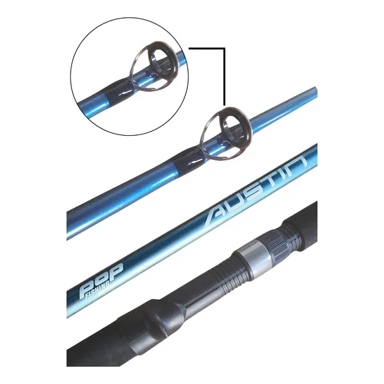 Vara Pop Fishing Austin 1.83mts 30-60lbs Carretilha 2partes