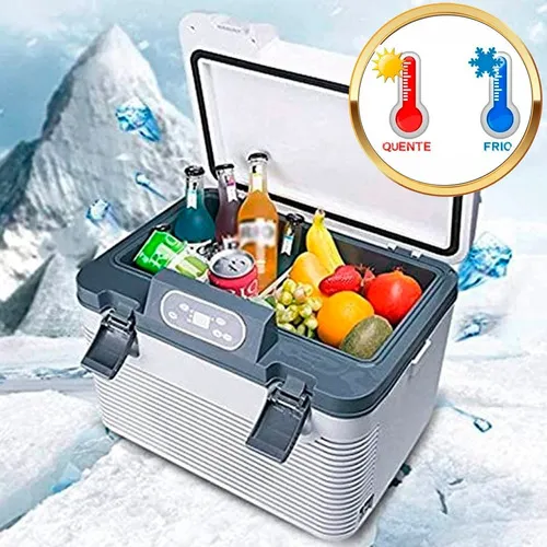 Mini Geladeira Portátil 19l 12v 24v Automotiva Caminhão