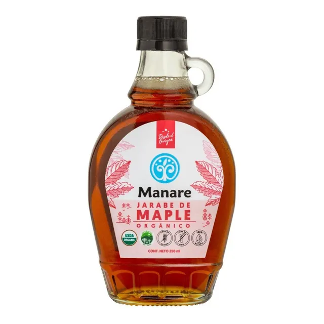 Jarabe De Maple Syrup Organico Manare 250 Ml