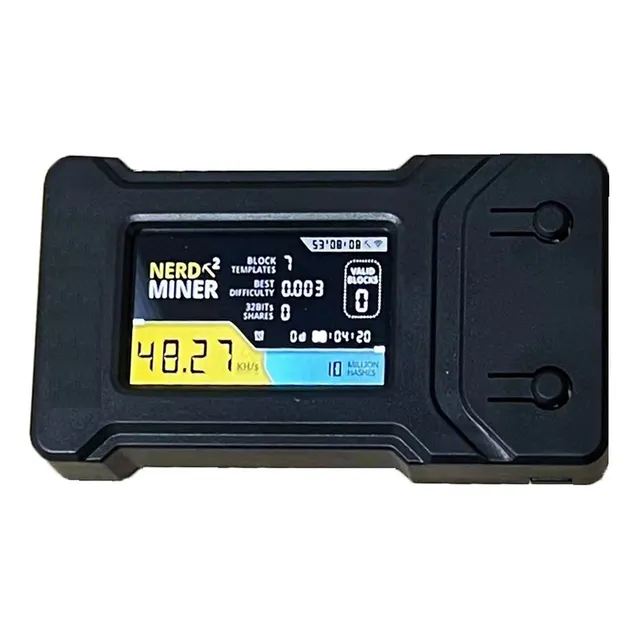 Pantalla En T Nerdminer V2 De 56 K, Hashrate, Enchufe De 56