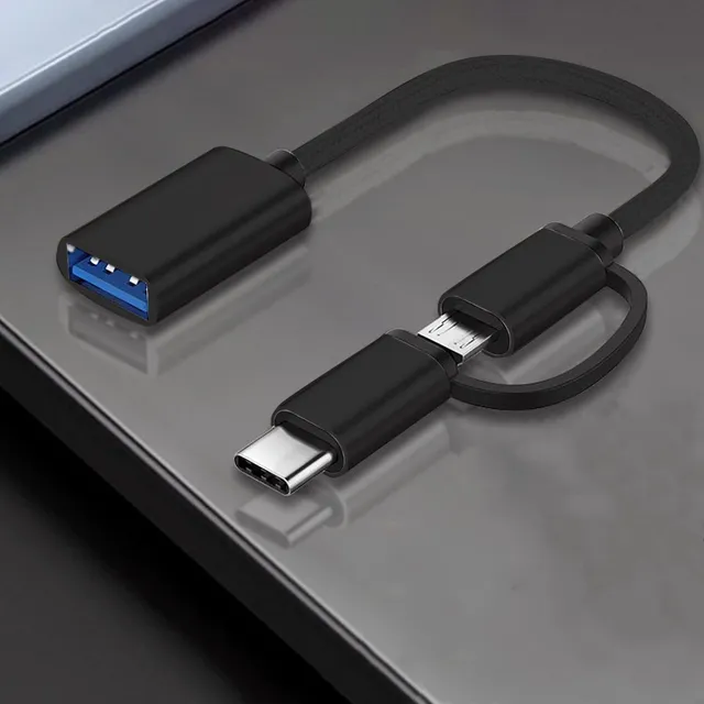 Cable Adaptador Otg 2 1 Trenzado Puerto Usb Para Android