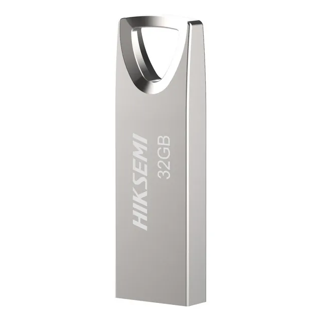 MEMORIA USB 32GB FLASH METÁLICA HIKVISION SEMICONDUCTOR (HIKSEMI) 2.0 HS-USB-M200 PENDRIVE PLATEADO COMPATIBLE CON WINDOWS, MAC Y LINUX