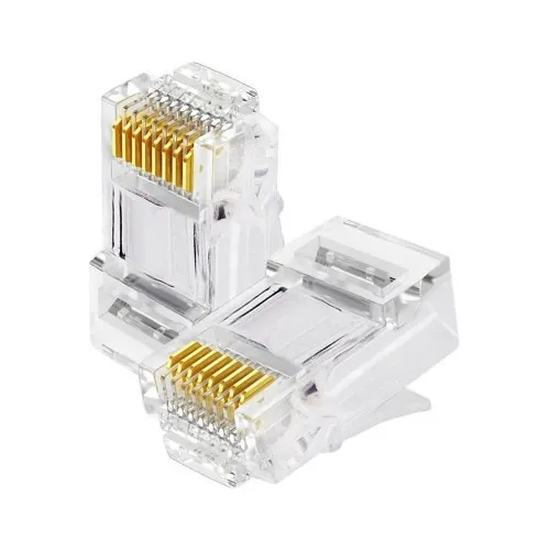 Conectores Rj45 Cat 6 / 100 Und Ez Pasante