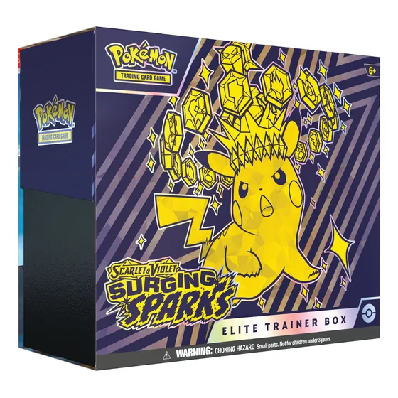 Pokémon Surging Sparks Elite Trainer Box Ingles Pikachu