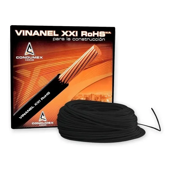 Cable De Cobre Cal 10 Awg Condumex Color Negro