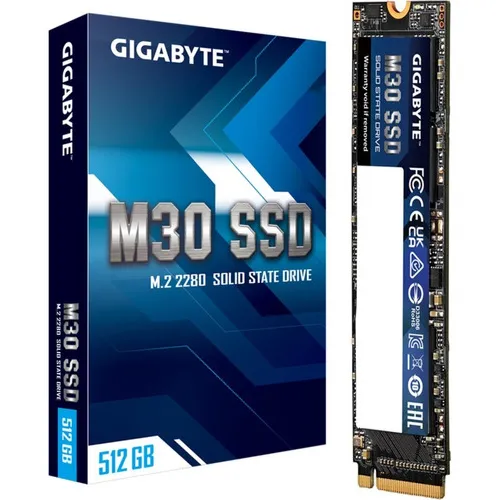 Disco Sólido Ssd Gigabyte M30 512gb Nvme Pcie 3 M.2 2280 F