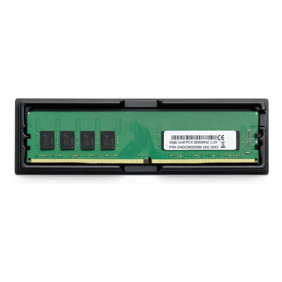 Memória Ram Verde Ddr4 16gb 3200mhz Para Computador Desktop