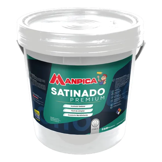 Pintura Caucho Blanco Satinado Premium A Manpica Cuñete