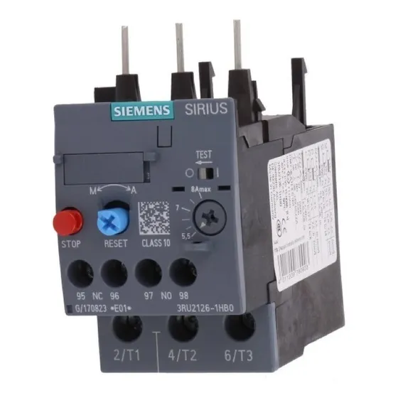 3ru2126-1hb0 Siemens Rel. Bimetalico S0 5.50 A 8.00 Amps