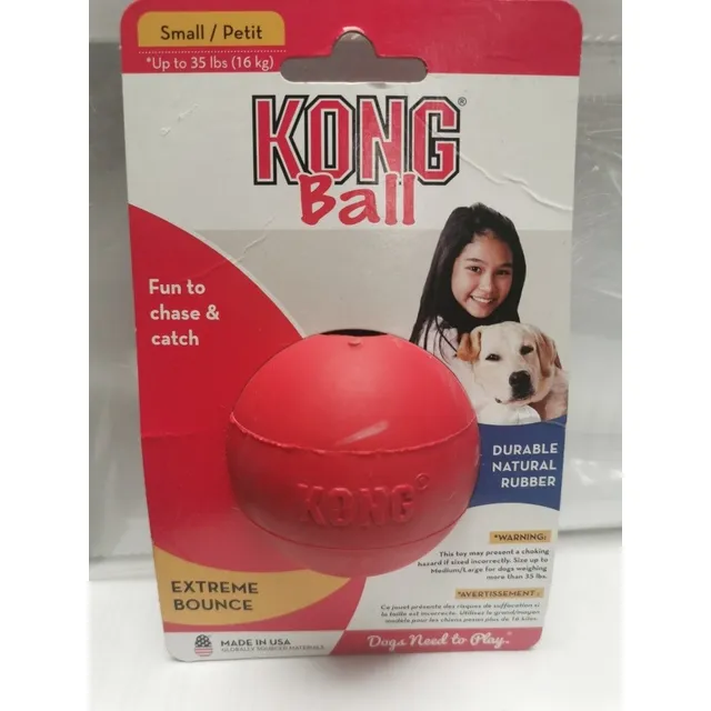 Kong Pelota Para Perro Chica Color Rojo