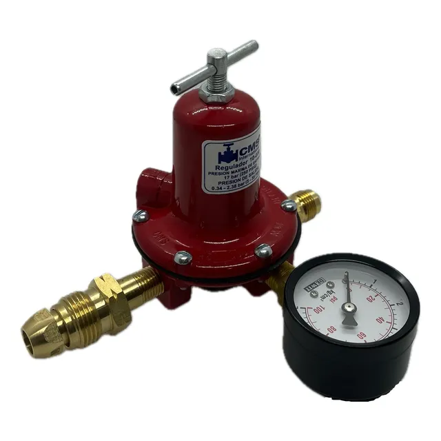 Regulador De Gas Cms 10-080 Manometro Punta Pol P/ Cilindro
