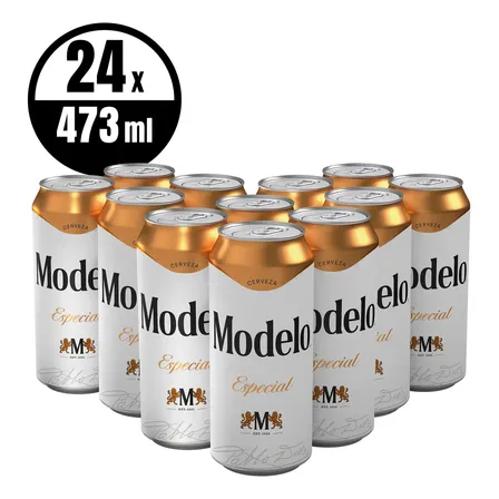 Cerveza Clara Modelo Especial 24 Latas De 473ml C/u