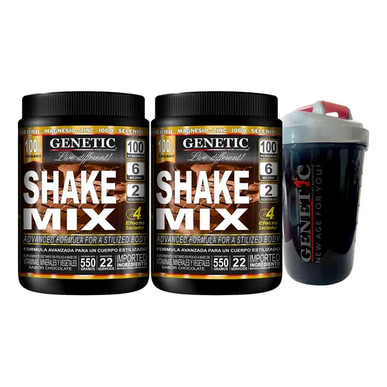 Batido Dietético Shake Mix Reemplaza Comidas Shaker Genetic