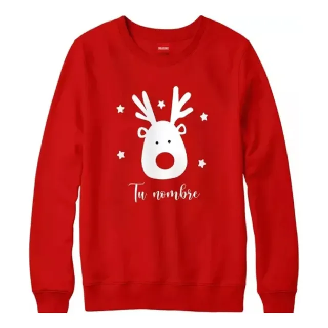 Buzo, Saco Cuello Redondo Adult Navideño Personalizado Nombr