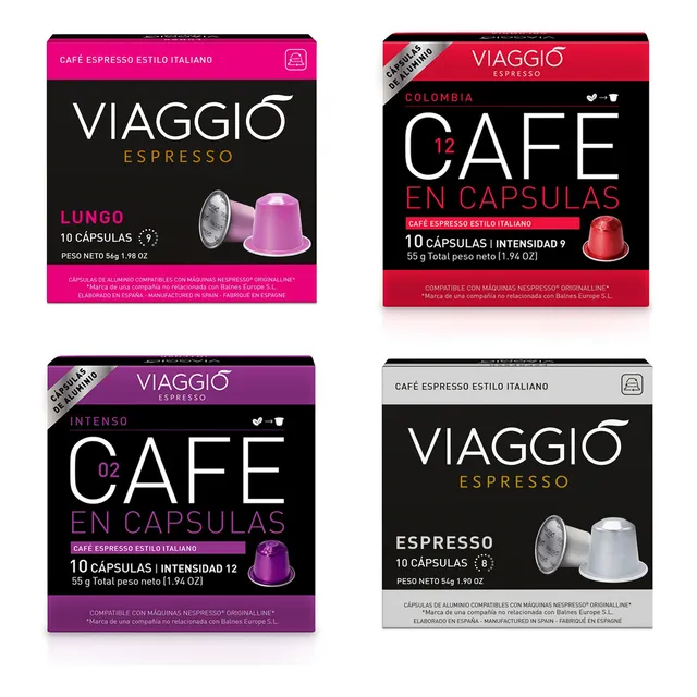 Pack 40 Cápsulas: Viaggio Mixto Compatibles Con Nespresso®