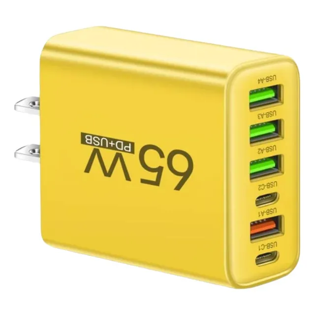 Cargador Rápido Viajero 6 En 1, Para iPhone,samsung,xiaomi +