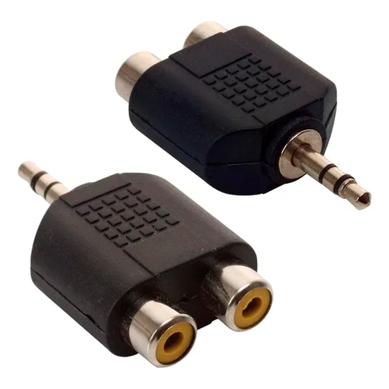 Adaptador Convertidor Steren Plug 3.5mm Macho A Rca Hembra