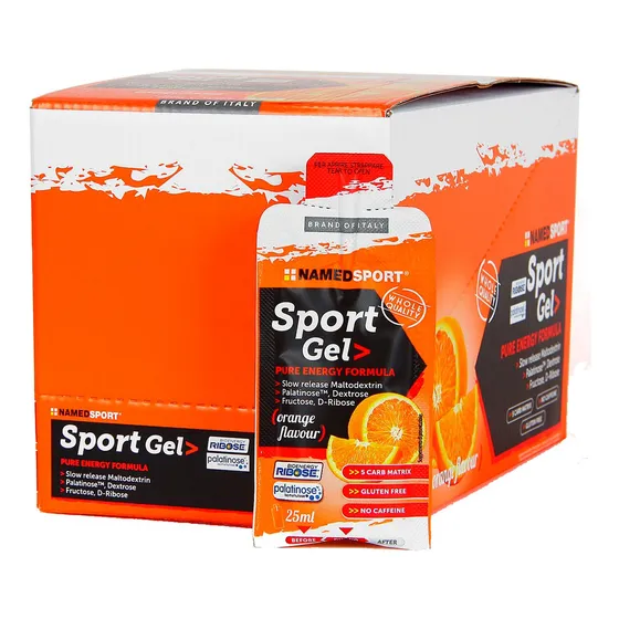 Caja X 32 Sport Gel Namedsport Sabor Orange Pure Energy