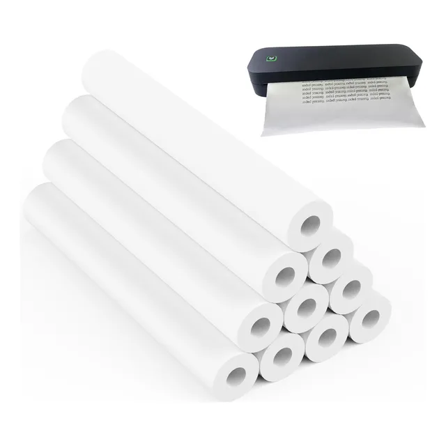 Papel Térmico A4 De 10 Rollos 210 Mm Para Impresora Térmica
