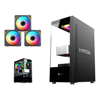 Gabinete Gamer Preto Vidro T. Atx/micro-atx/itx 1792 3 Fans Gabinete Gamer Preto Vidro T. Atx/micro-atx/itx 1792 3 Fans
