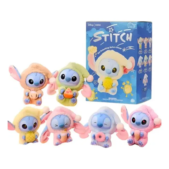 Peluche Stitch Colección Disney Miniso Labubu Stich En Caja