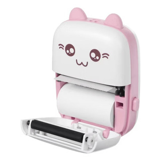 Mini Impresora Térmica Bluetooth Recargable Portátil App Color Rosa Mini Impresora Térmica Bluetooth Recargable Portátil App Color Rosa