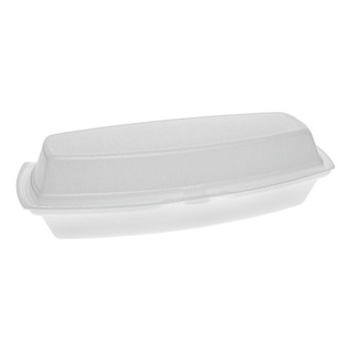 Contenedor Para Hot Dog, Desechable Unicel 100 Pzas Contenedor Para Hot Dog, Desechable Unicel 100 Pzas