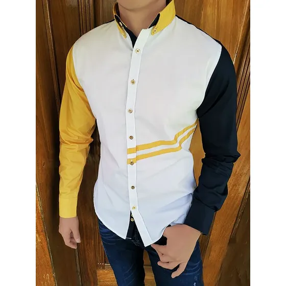 Camisa Slim Fit De Caballero #1603