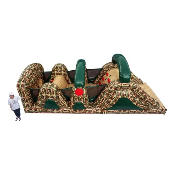Juego Inflable Carrera De Obstaculos Camuflado #mlc