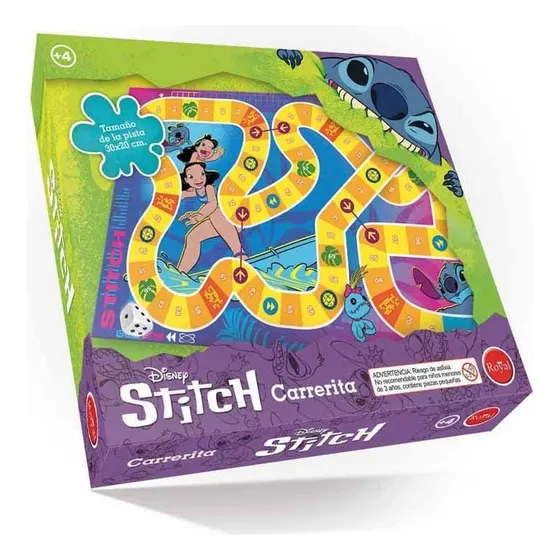 Juego De Mesa Carrerita Stitch Royal
