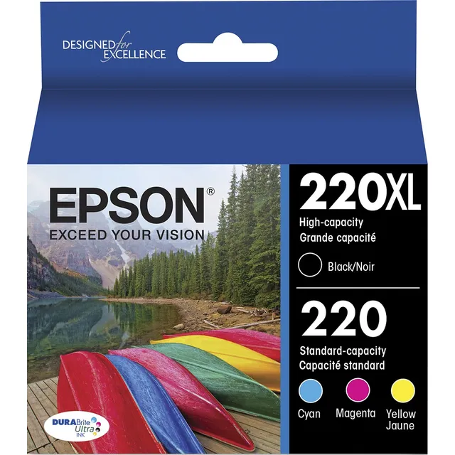 Original Epson Ink Cartucho Impresora Tinta 220xl 220 4-pack
