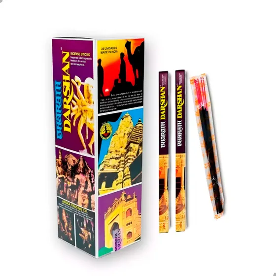 Incenso Original Bharath Darshan Box Com 25cx De 7 Varetas