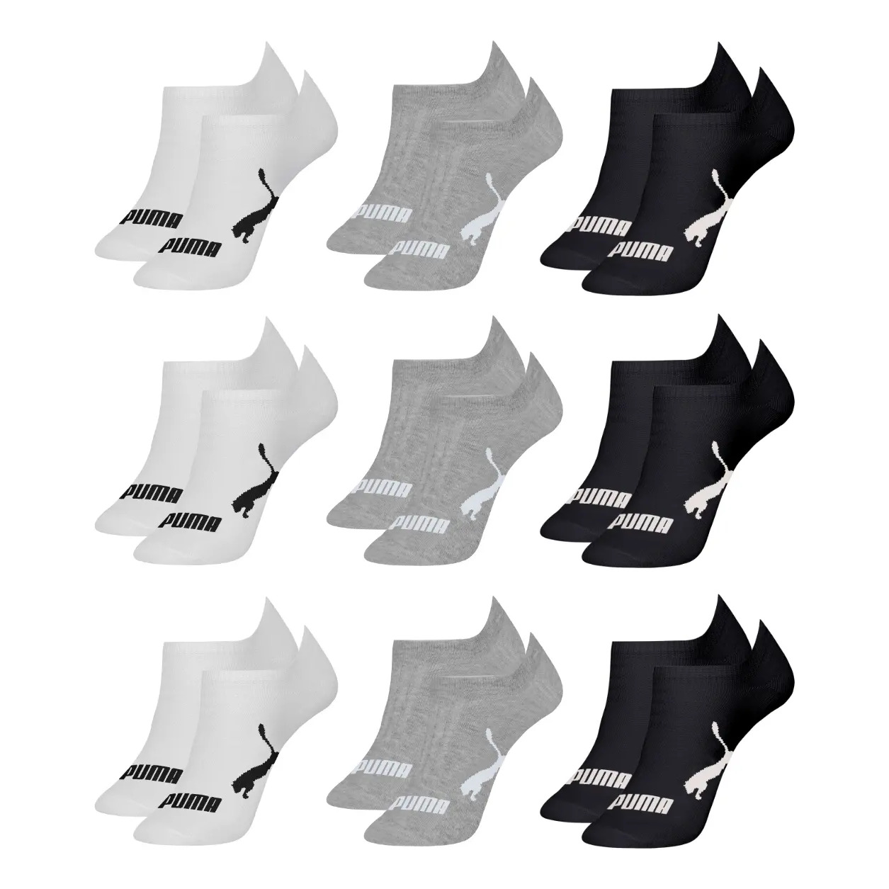 Kit 9 Pares Meias Puma Soquete Cano Curto Sapatilha Original