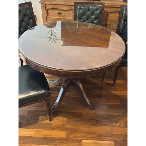 Juego De Comedor Estilo Inglés Con 5 Sillas En Cedro