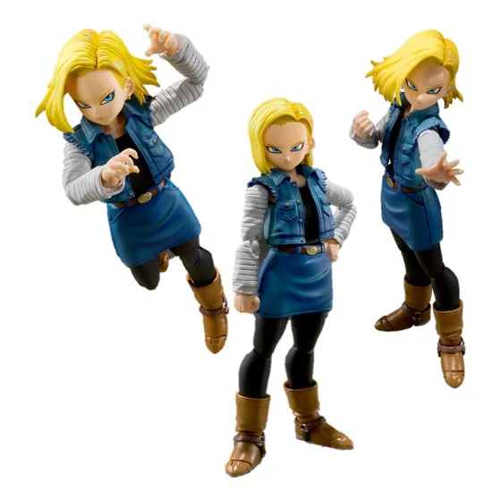 Boneco Android 18 Sh Figuarts Dragon Ball Exclusivo Shf Goku