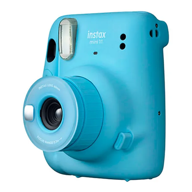 Fujifilm Instax Mini 11 Cámara Instantánea Rosa Negra Color Azul
