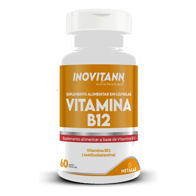 Vitamina B12 Inovitann 60 Capsulas 500mg Metilcobalamina
